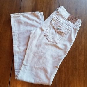 White Billy straight leg True Religion jeans sz31